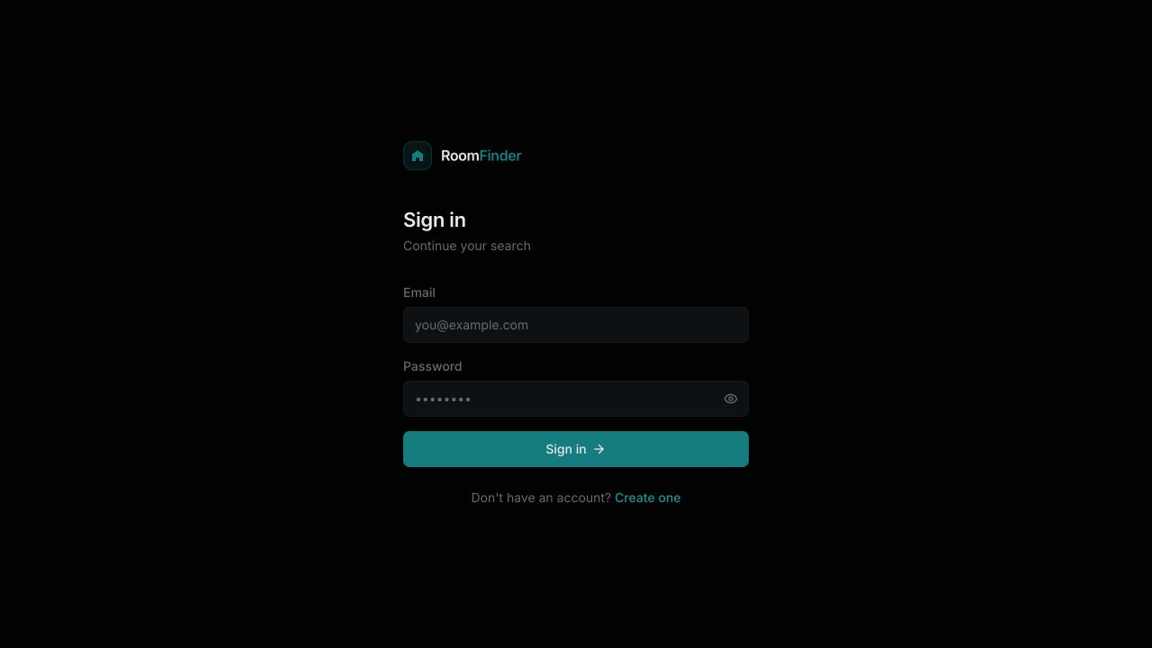 Hello Roommate live sign-in interface